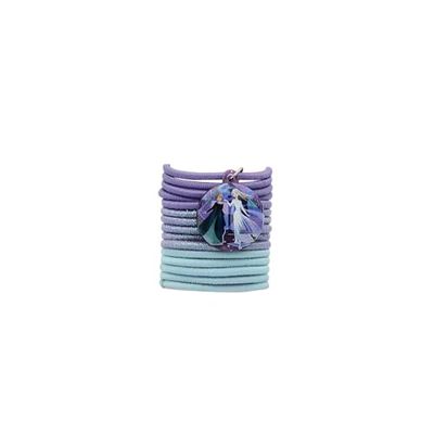 DISNEY - Set of 15 Fancy Elastic Bands - Frozen - Elsa & Anna - Fine Hair - Official Product Disney