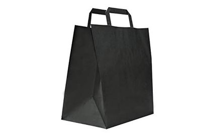 Carte Dozio S.r.l. Shopper Kraft con fondo cuadro, color negro