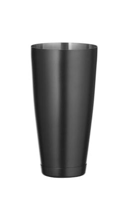 HENDI Vaso mezclador para coctelera Boston, BarUp, vaso medidor contrapesado, 800 ml, ø90x(H)175 mm, acero inoxidable con recubrimiento de polvo negro