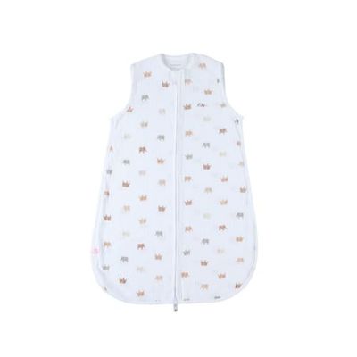Noukie's - Gigoteuse Eté 1-6 mois (70Cm) - TOG < 1.0 - Mousseline bio - Blanc - Éléphant