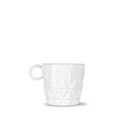 Sagaform Picknick koffiemokken set van 4 acryl in de kleur wit met een volume van 280ml, 8x8cm, 5018171