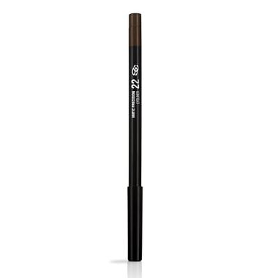 SALERM - Lápis de olhos - Matic precisão Eyeliner - cor castanha - Pigmentação intensa - longa duração - Fórmula cremosa - Fácil aplicação - Regulação da Mina - Apontador incluído
