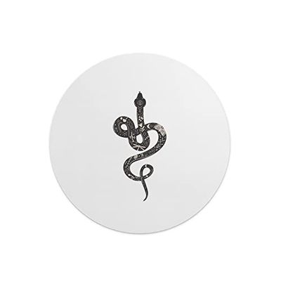 Questo Casa, Tapis de Souris Rond imprimé numérique avec Fond antidérapant pour Bureau et Maison Diamètre 22 cm