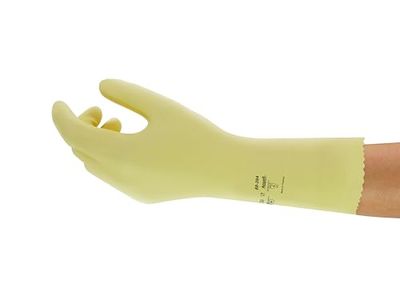 Ansell AlphaTec 88-394 Guanti di sicurezza da lavoro, Protezione meccanica, taglia 9 (L), Giallo (12 Paia)