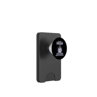 Black Nurse Case Manager Coordinador de cuidado religioso Defensor PopSockets PopWallet para MagSafe