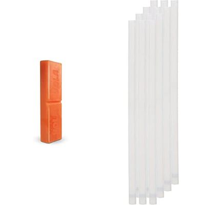 Vola Universel Fart, Mixte Adulte, Orange, 500 g & X12 Bougie à brûler, Homme, Blanc (Incolore) 8 mm