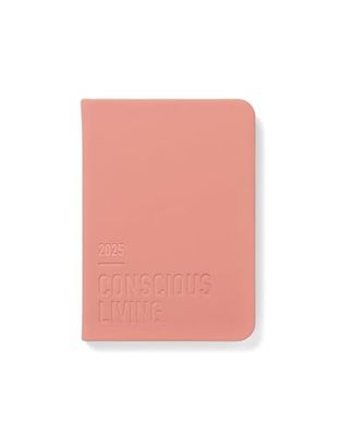 Letts of London Conscious A6 week to view 2025 diary - clay
