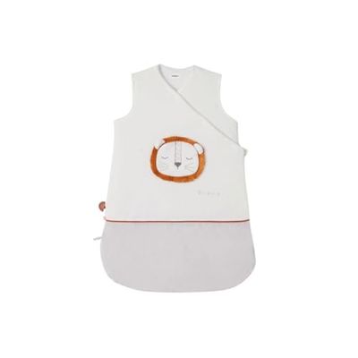 Noukie's NOUKIES – Saco de Dormir de Invierno de 0 a 3 Meses (50 cm) – Saco de Dormir TOG 2 a 3,5 – Cierre con Cremallera – Veloudoux – Crudo Babou