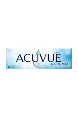 Acuvue Oasys Max 1-Day Lentes diarias con tecnología TearStable y filtro de luz OptiBlue, -5.00 dpt, diámetro 14.3 mm, 30 unidades, adición, curva base 8.5 mm