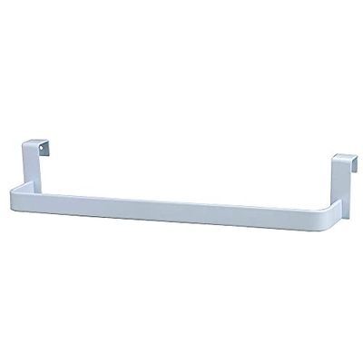 Kibath 446523 Toallero para Instalar en el Lateral del Mueble de baño sin Necesidad de Herramientas o taladros, Blanco