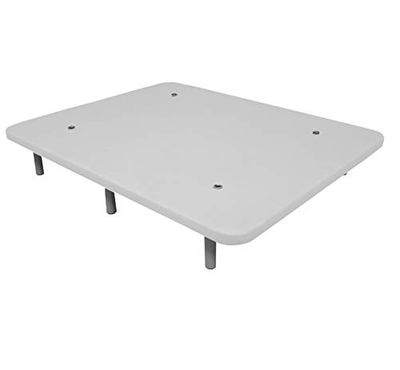 Duérmete Online Base imbottita 3D rinforzata | Anti rumore con 5 barre di rinforzo | Valvole di ventilazione | 6 piedi di altezza 35 cm, bianco, 80 x 200