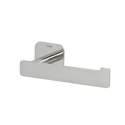 Tiger Colar Toilet Brush and Holder Freestanding, Mounting without Drilling, Stainless Steel Polished, 16 x 5 x 6.9 cm
