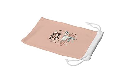 Bonamaison Imprimé Numériquement Lunettes Étui avec Cordon de Serrage, 100% Coton, Sac Lunettes, Pochette à Lunettes, 1 Pièce, Taille: 11x19 Cm