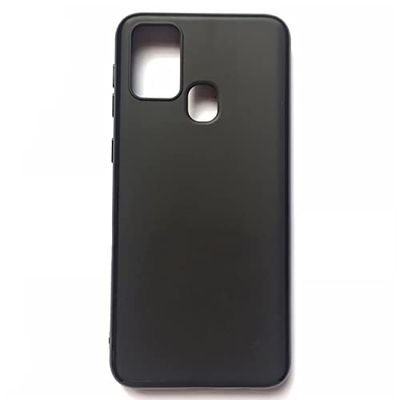 Siliconen hoes voor Samsung Galaxy M21S, zwart zacht TPU mat volledige beschermhoes case cover stootvast val krasbestendig anti-vingerafdruk robuuste telefoonhoes