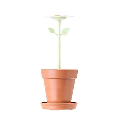 Vigar - Portaspazzolino per denti - Collezione Florganic - 8,5 x 8,5 x 22 cm - Accessorio per il bagno - Finitura elegante - Verde e Marrone