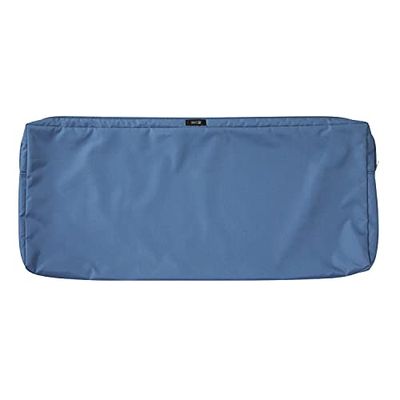 Classic Accessories Ravenna, Federa per Cuscino Impermeabile per panchina, 121 x 45 x 7 cm, Blu Impero