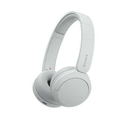 Sony WH-CH520 - Casque Bluetooth sans Fil, Multipoint, Micro intégré - jusqu'à 50 Heures d'autonomie et Charge Rapide - Blanc