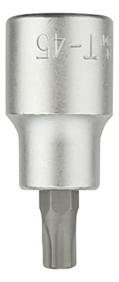 kwb T 40 bit dopsleutelinzet Professional van CV-staal (aandrijving: 1/2 inch binnenvierkant, mat verchroomd)