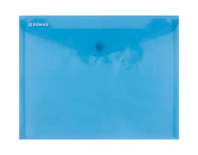 Danubio 8547001pl de 10 Para Documentos/ – Carpeta (con botón de presión, PP, C5, 180μm, Azul