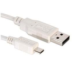 Nilox 1.8m USB 2.0 A - Micro USB 2.0 B M/M cavo USB 1,8 m USB A Micro-USB B Bianco