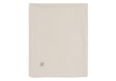Jollein Cosy Knit Couverture pour bébé - Ivoire - 75 x 100 cm - 60% Coton, 40% Acrylique - pour Berceau de bébé - 1.0 TOG - Certifié Oeko-Tex - Motif tricoté