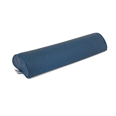 AFH Demi-Rouleau d'exercice Manuel de qualité | env. 50 x 15 x 7,5 cm | Housse en Cuir synthétique de qualité supérieure (Bleu-Turquoise)