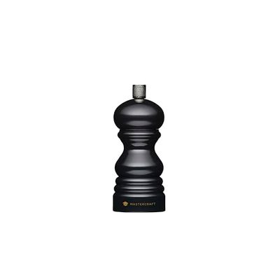 MasterClass Moedor de pimenta ou sal com tampa intercambiável, plástico, preto, 12 cm