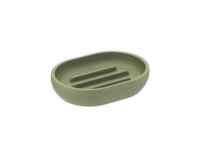 COSMIC Saona Jabonera para Baño o Cocina de Diseño Elegante Fabricada en Resina. Soporte para Pastillas de Jabón. Accesorio de Tacto Suave para Lavabo de Color Blossom