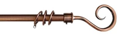 kippen 1302R - Barra para cortina extensible, 120-200 cm, cobre satinado