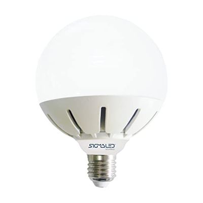 Sigmaled lighting - LAMPADINA LED GLOBO G95 E27 15W (equivalente 80W) - Luce Bianca Calda 3000K - 1255 lumen - Dimensioni 95x130mm.