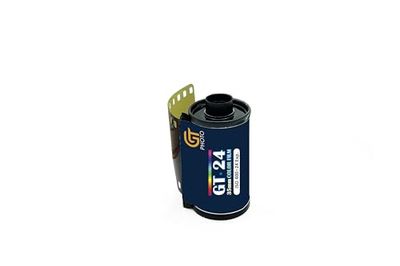 GT PHOTO Pellicola fotografica a colori 35 mm – 24 esposizioni di alta qualità per fotocamere analogiche e digitali, pellicola 35 mm sensibile alla luce, blu