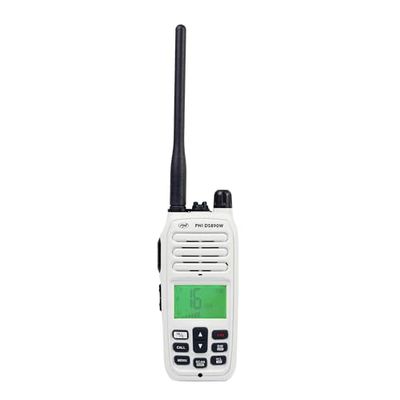 PNI Stazione radio marina portatile DS890W, 88 canali, 10 canali meteo, Squelch regolabile, Roger Beep, Dual Watch, Scan, Chiamata, NRC, batteria 1800mAh, IP67