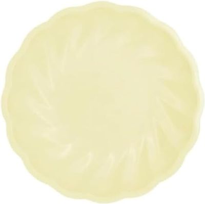 Amscan – tallrik vert decor, 6 stycken, diameter 22,9 cm, festservis av snabbt förnybara råvaror, för födelsedagar, grillfester, årsdagar och mycket mer.
