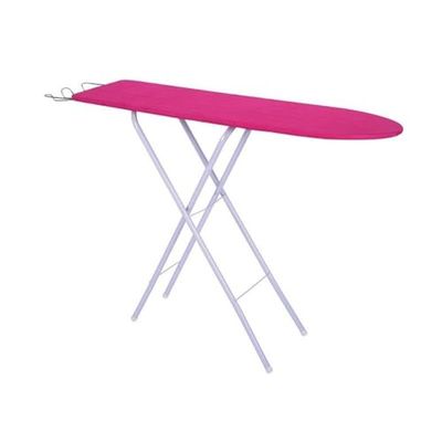 MSV Table à Repasser 122x30x80cm Acier Rose, Vert ou Bleu
