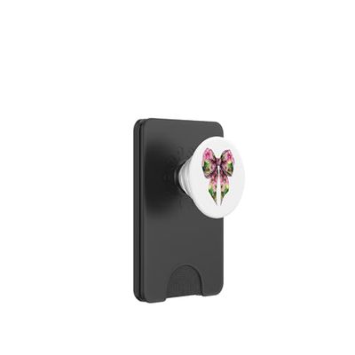 Coquette Bow Día de San Patricio Trébol Irlandés Rosa Chica Mamá PopSockets PopWallet para MagSafe