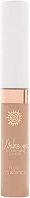 Wakeup Cosmetics Fluid Concelear, corrector líquido, máxima cobertura para reducir ojeras e imperfectos, color C4