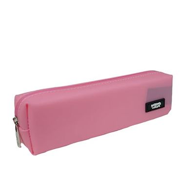 Small School Pencil Case | Ideal for School, Institute and University | Pastel Pink | Measures 6 x 9.5 x 5.5 cm - Ocean's Wave, Baby Pink, 6 x 9,5 x 5,5 cm, School Pencil Case