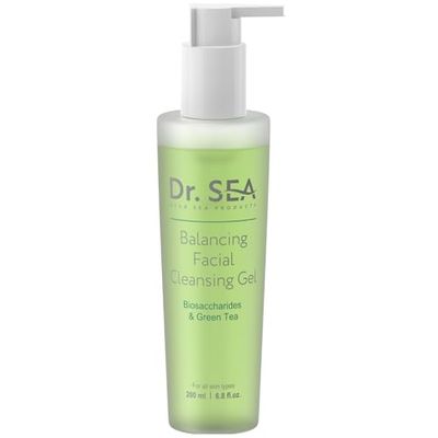 DR. SEA - Balancing Face Cleansing Gel with Biosaccharides & Green Tea – Purifies, Mattifies & Hydrates – Regulates Sebum & Reveals Natural Radiance – 200 ml