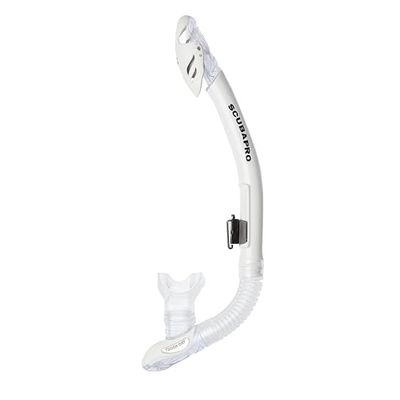 Scubapro Fusion Dry Tuba, WHT drukregelaar set voor duiken in koud water, uniseks, volwassenen, wit, één maat