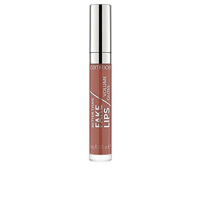 Catrice Better Than Fake Lips Volume Gloss, Lip Gloss, No. 080 Boosting Brown, Nude, Smoothing, Nourishing, Shiny, Natural, Radiant, Vegan, Microplastic Particles Free (5 ml)