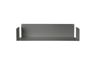 TEEbooks - Wandrek - Staal - Grijs - 60 x 15 x 15 cm - voor Boeken, Cds, DVD's