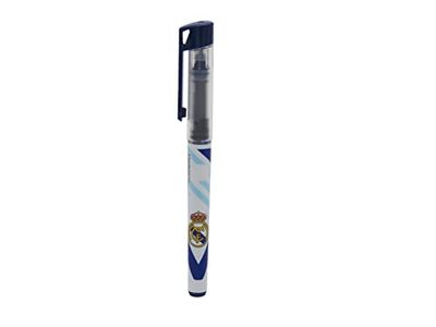 Real Madrid - Rollerball met vloeibare inkt, met dop, witte en blauwe kleur, officieel product (CyP-merken)