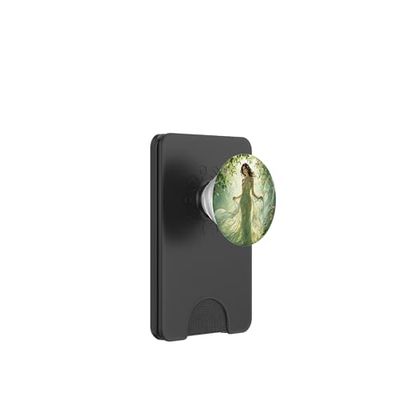 Vestido floral que fluye fantasía PopSockets PopWallet para MagSafe