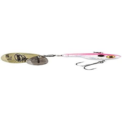 Berkley Pulse Spintail Leurre Hybride Jig Spinner, Équipé d'Hameçon Fusion, se lance loin et est Redoutable pour la Pêche des Carnassiers en Eau Douce, Pearl Pink