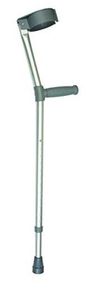 Days Ergonomic Handle Crutch, Double Adjustable, 660 - 940 mm (27 - 37 Inch) , Forearm Crutch Assistance , Lightweight Walking Aid (Eligible for VAT relief in the UK)