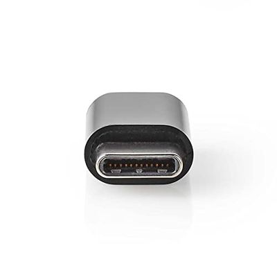 NEDIS CCBW60911AT - Adattatore USB, USB 2.0, spina USB-C™, presa USB Micro-B, 480 Gbps, placcato oro, antracite