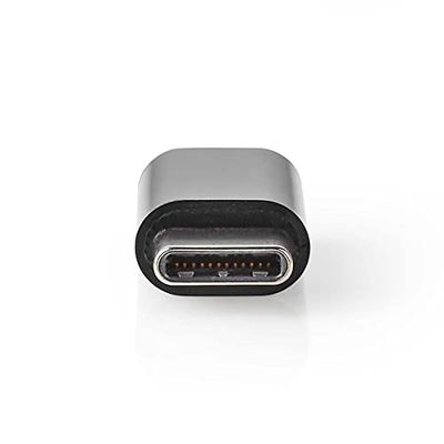 Nedis CCBW60911AT adapter USB | USB 2.0 | wtyczka USB-C™ | gniazdo USB Micro-B | 480 Gbps | pozłacany | antracyt | pudełko