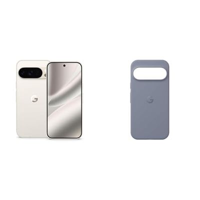 Google Pixel 10 Pro - Unlocked Android Smartphone with Gemini, Triple Rear Camera System, 24+ Hour Battery and 6.3" Super Actua Display - Porcelain, 512GB+Case