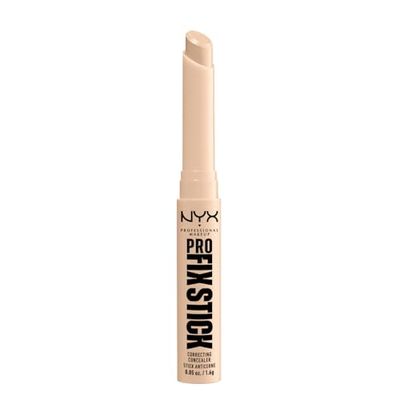 NYX Professional Makeup Correttore in Stick, Attenua, Corregge e Illumina, Tenuta fino a 12h, Arricchito con Acido Ialuronico, Pro Fix Stick, Tonalità: Alabaster, 1,6 g