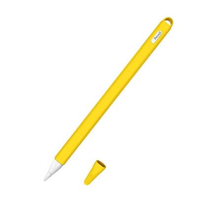 Custodia in silicone per Apple Pencil di seconda generazione, per Apple Pencil 2, colore giallo